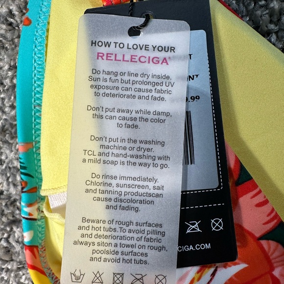 NWT RELLECIGA Women's One Piece Thong Swimsuit SZ Medium - Picture 9 of 9